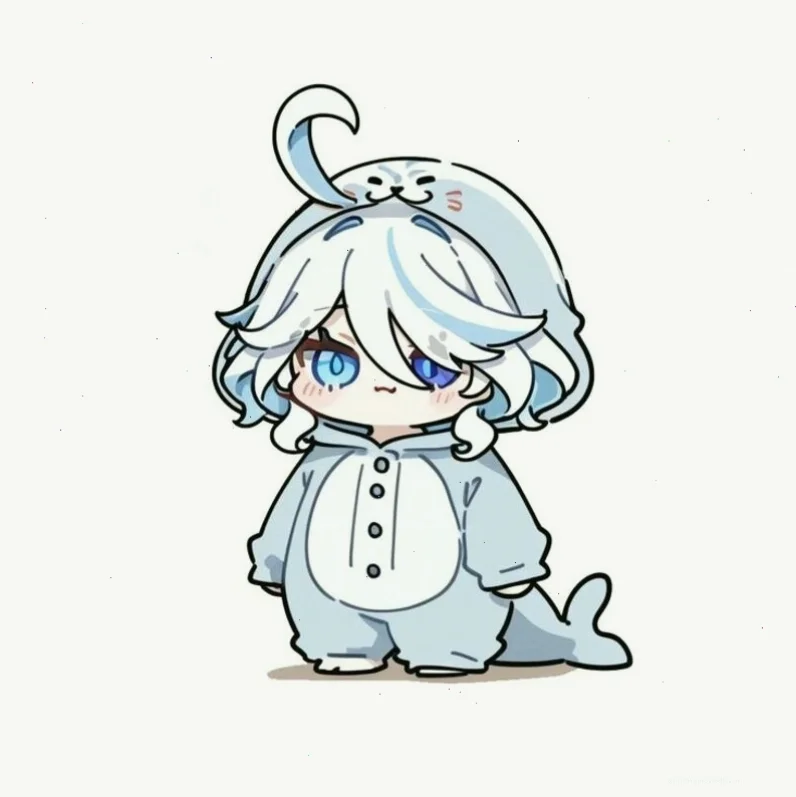 Nhân vật anime chibi đang chơi nhạc cụ