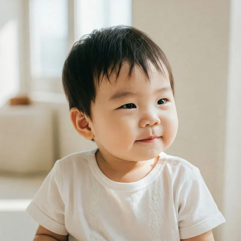 kiểu tóc đẹp cho bé trai 1-2 tuổi