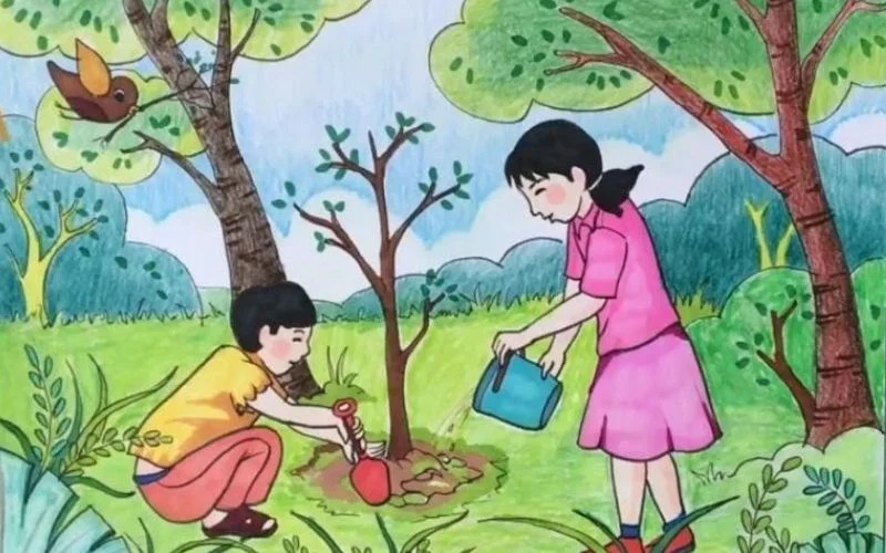 100+ Ý tưởng vẽ tranh bảo vệ môi trường đẹp nhất, sáng tạo (2)