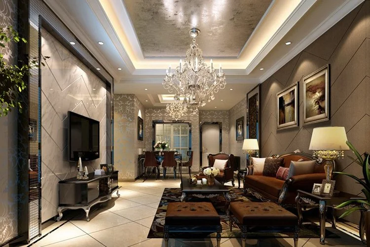 phòng khách tân cổ điển hiện đại