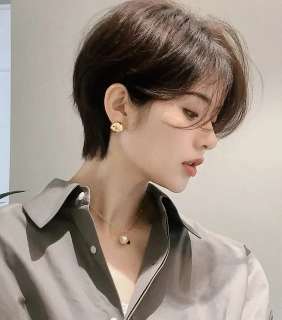 Tóc tomboy mullet layer