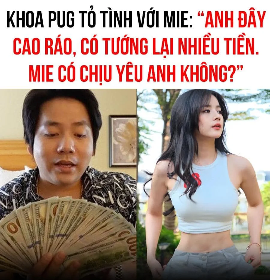 Khoa Pug phủ nhận tin đồn tình cảm với DJ Mie