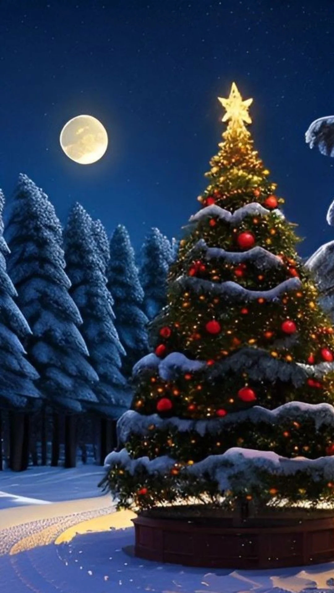 Hình ảnh cây thông Noel mùa Giáng sinh đẹp nhất