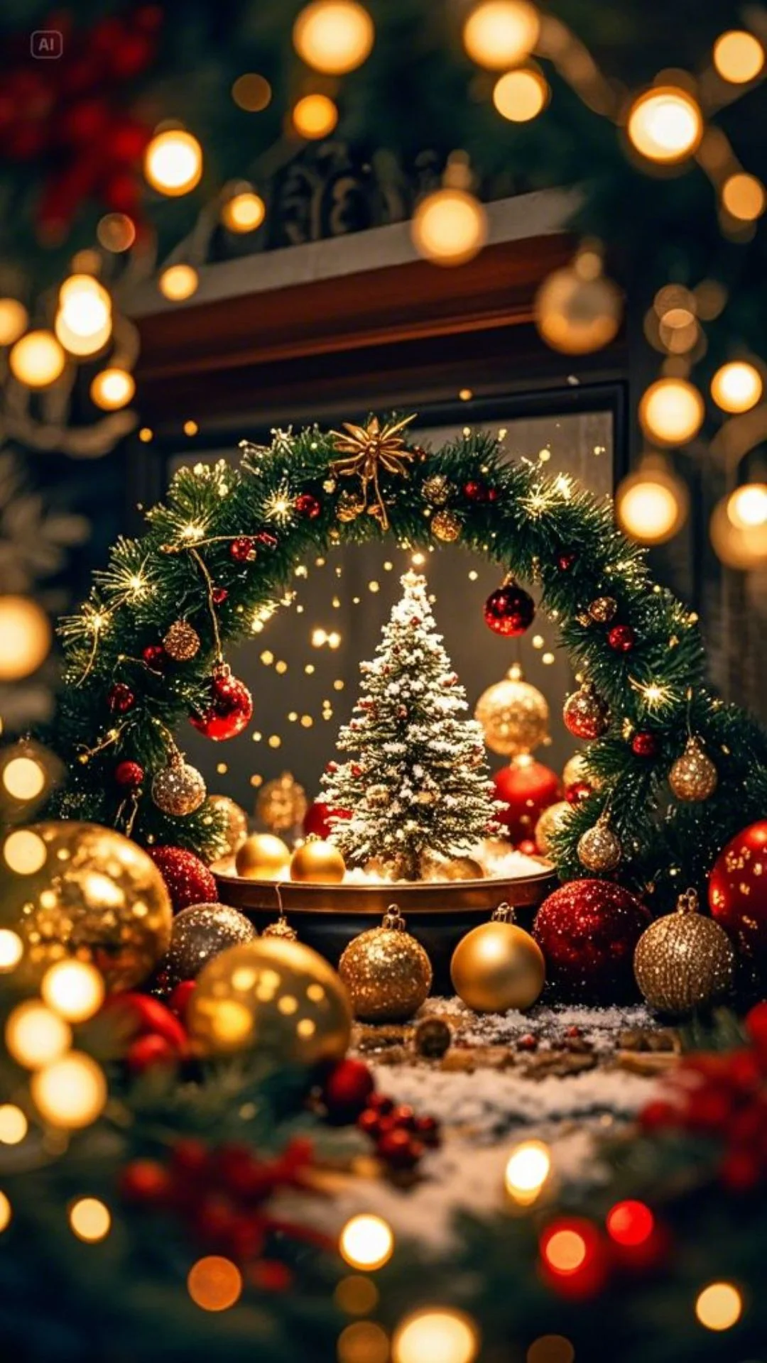 Hình nền Giáng sinh cây thông noel (4)
