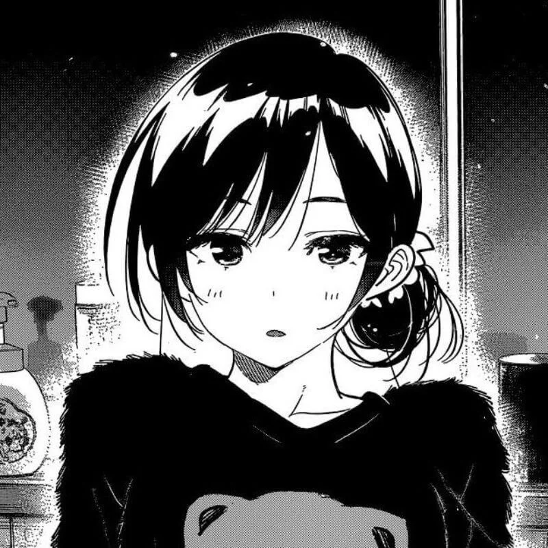46+ avatar anime đen trắng nam nữ đẹp gây bão cộng đồng mạng