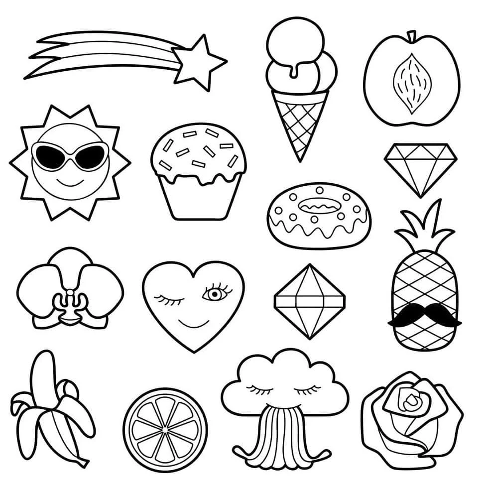 Sticker Đơn Giản và Cute