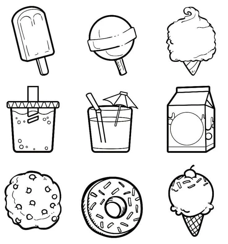 Sticker Đồ Ăn Cute
