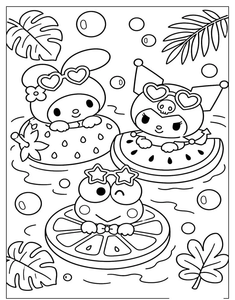 Tranh tô màu Sanrio vui nhộn, giúp bé rời màn hình điện thoại và say mê sáng tạo