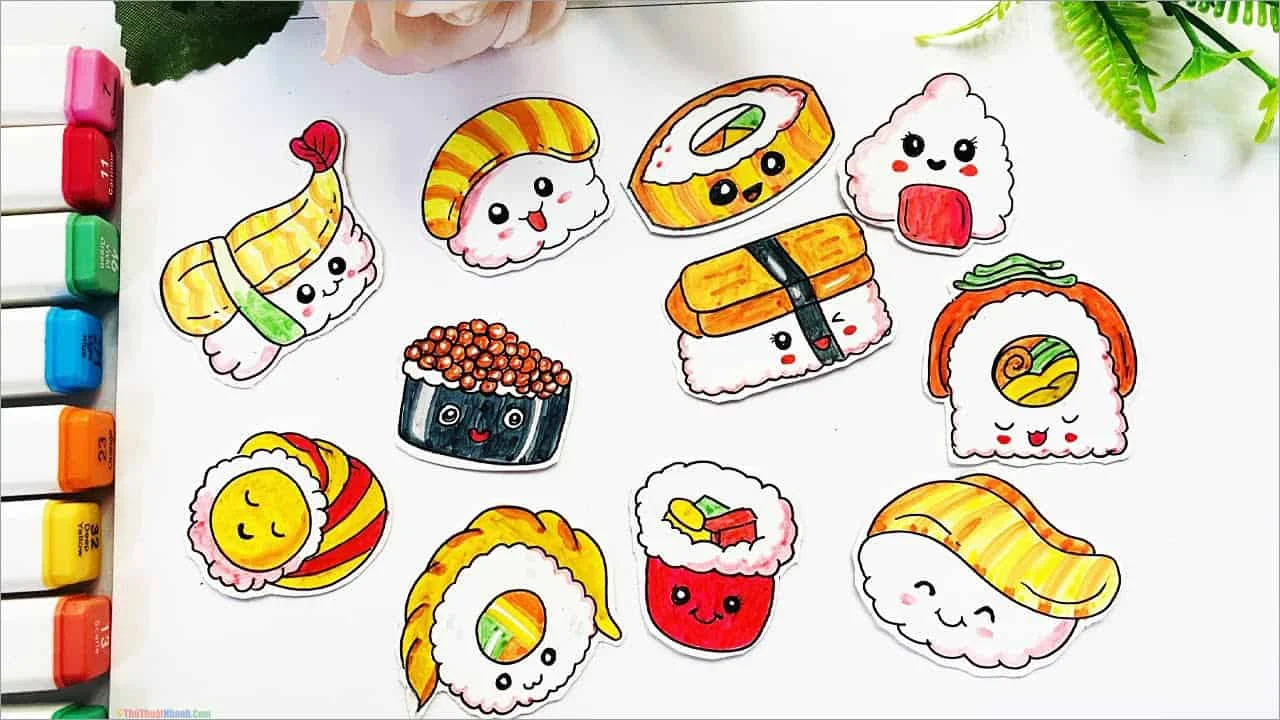 101 Mẫu Sticker Đồ Ăn Cute, Đáng Yêu Được Săn Lùng Nhiều Nhất Hiện Nay