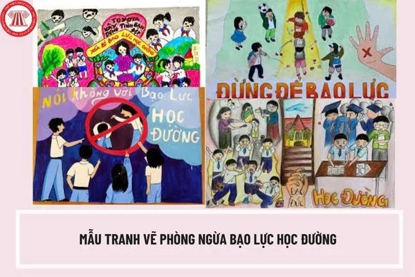Mẫu tranh vẽ phòng ngừa bạo lực học đường đẹp mới năm 2024 cho học sinh
