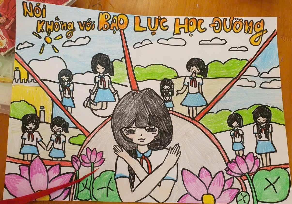 Trường Tiểu học Phước Hưng: Hội thi vẽ tranh “Phòng, chống bạo lực học đường” | Xã An Phú