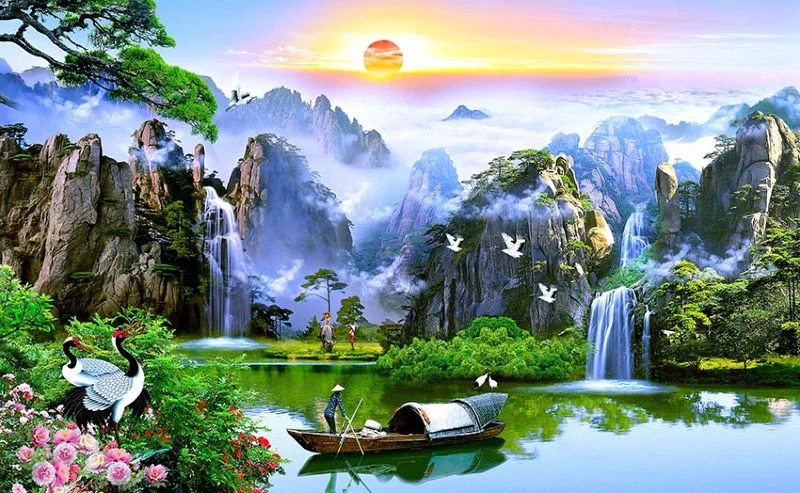 Vẽ Tranh Tường Phong Thủy Mang Đến ''Vận May - Tài Lộc''