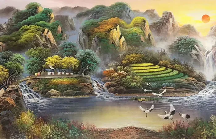 19 mẫu tranh phong thủy treo tường đẹp & sang trọng nhất (2)