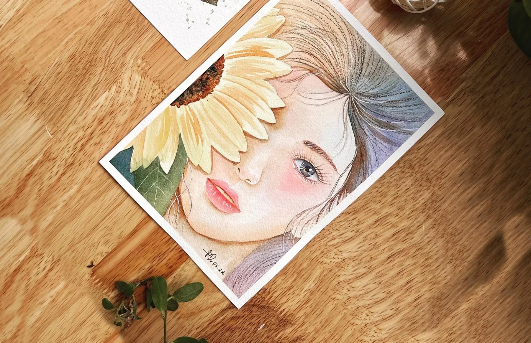 Vẽ Chân dung Màu nước - Picassia