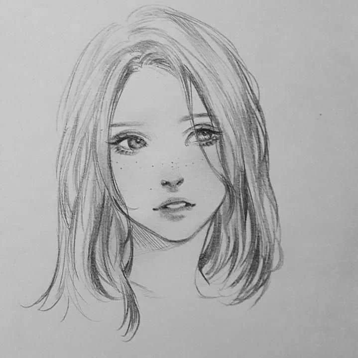 Xem ngay 50 mẫu vẽ chân dung anime nữ đơn giản với hướng dẫn chi tiết