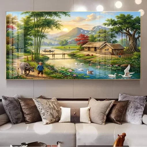 Tranh đồng quê - Khám phá vẻ đẹp và sức sống của quê hương