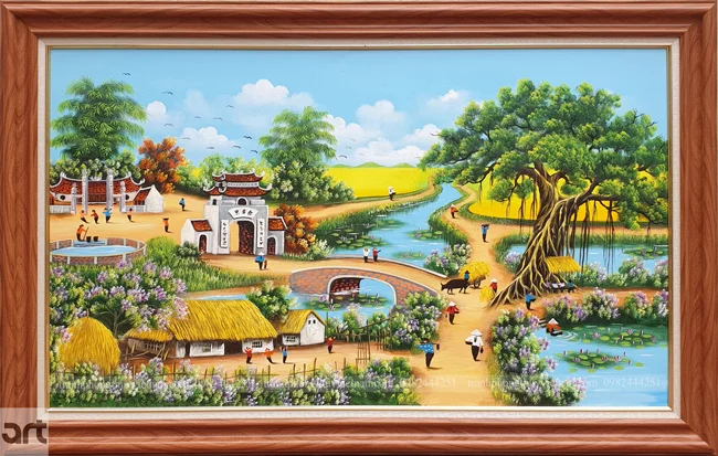 Tranh đồng quê treo tường tuyệt đẹp