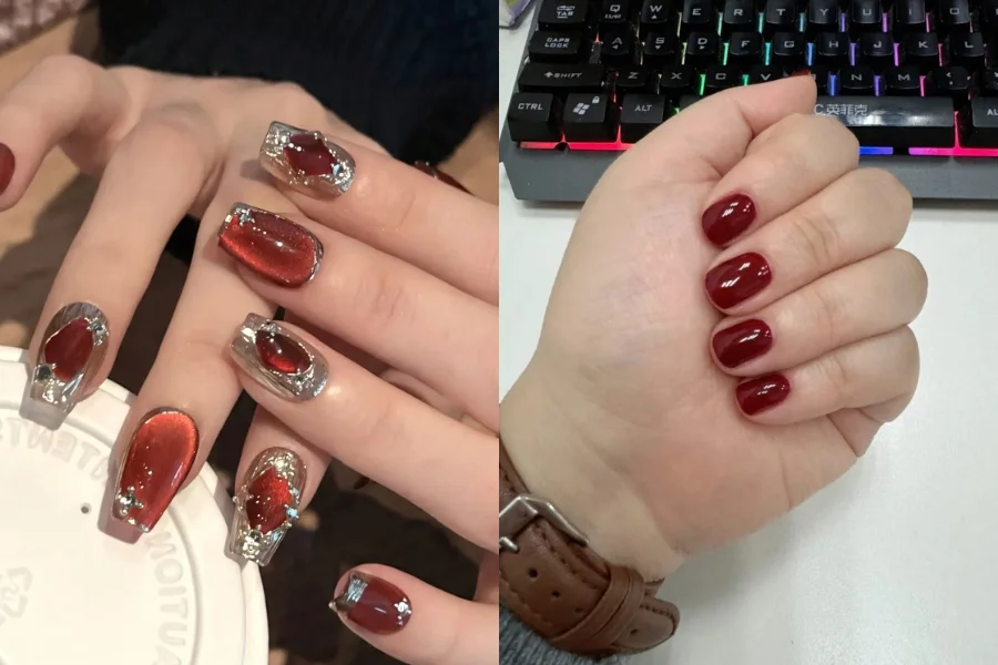 Tổng Hợp 19 Mẫu Nail Tết Mắt Mèo Hot Trend 2026
