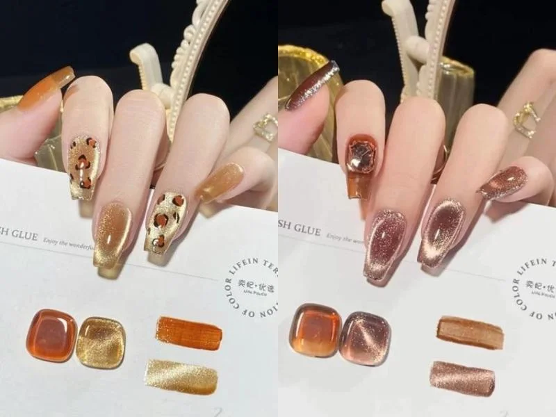20+ mẫu nail mắt mèo lấp lánh và dáng tay phù hợp